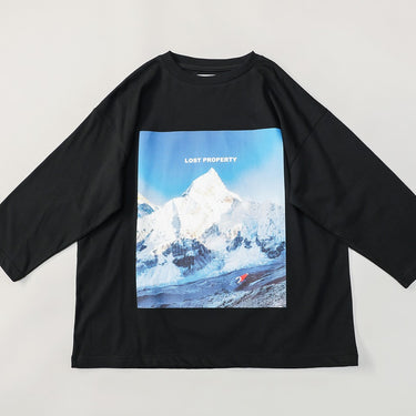 ★入荷済み★2025AW★michirico ミチリコ Snow mountain big T ブラック MR25AW-05(kids/adult)