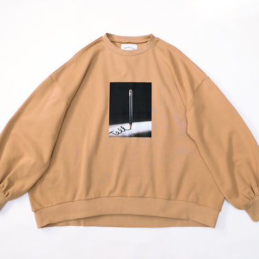 ★2026AW★michirico ミチリコ Pencil landscape pullover ベージュ MR26AW-13(adult)