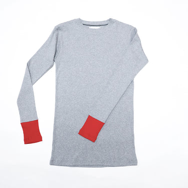 ★2026AW★michirico ミチリコ Switching colors rib knit 杢グレー MR26AW-18(kids/adult)