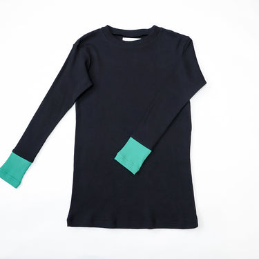 ★2026AW★michirico ミチリコ Switching colors rib knit ブラック MR26AW-18(kids/adult)