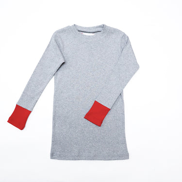 ★2026AW★michirico ミチリコ Switching colors rib knit 杢グレー MR26AW-18(kids/adult)