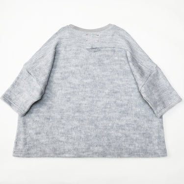 ★2026AW★michirico ミチリコ Switching rib T 杢グレー MR26AW-19(adult)