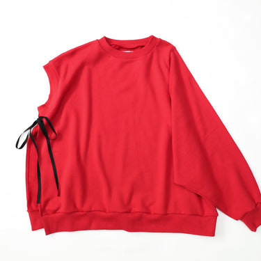 ★2026AW★michirico ミチリコ One sleeve pullover レッド MR26AW-22(adult)