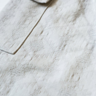 ★2026AW★michirico ミチリコ Jacquard sarouel pants オイスターホワイト MR26AW-25(adult)