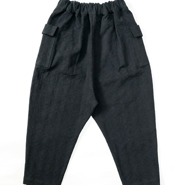 ★2026AW★michirico ミチリコ Jacquard sarouel pants ブラック MR26AW-25(adult)