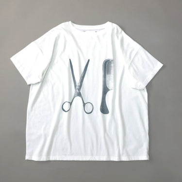 ★入荷済み★2026SS★michirico ミチリコ Scissors & Comb T ホワイト MR26SS-09 (adult)