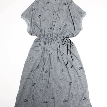 ★入荷済み★2026SS★michirico ミチリコ My favorite day knitted dress 杢グレー MR26SS-12(adult)
