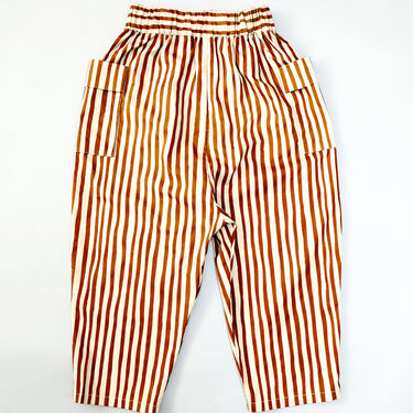 ★入荷済み★2026SS★michirico ミチリコ Hand stripes sarouel pants モカ＆ベージュ MR26SS-25(adult)