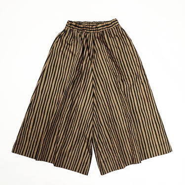 ★入荷済み★2026SS★michirico ミチリコ Hand stripes wide pants ブラック＆オリーブ MR26SS-26(adult)