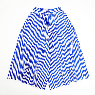★入荷済み★2026SS★michirico ミチリコ Hand stripes wide pants ブルー＆グレー MR26SS-26(adult)