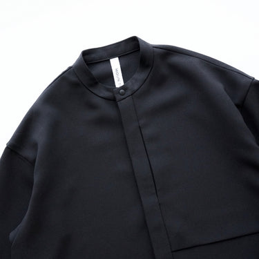 ★2026SS★MOUN TEN. マウンテン polyester canapa pocket shirt black MS26-1106