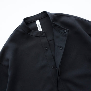 ★2026SS★MOUN TEN. マウンテン polyester canapa pocket shirt black MS26-1106
