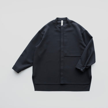 ★2026SS★MOUN TEN. マウンテン polyester canapa pocket shirt black MS26-1106