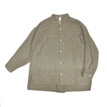 ★入荷済み★2025AW★MOUN TEN. マウンテン cotton tweed pocket shirt sand x bk MS29-1815