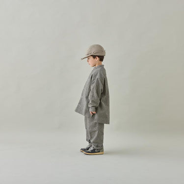 ★入荷済み★2025AW★MOUN TEN. マウンテン cotton tweed pocket shirt sand x bk MS29-1815
