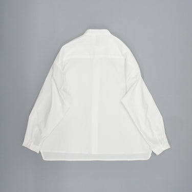 ★2026SS★MOUN TEN. マウンテン stretch typewriter bandcollar shirt white MS40-1906