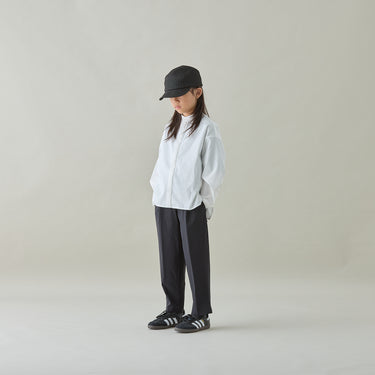 ★2026SS★MOUN TEN. マウンテン stretch typewriter bandcollar shirt white MS40-1906