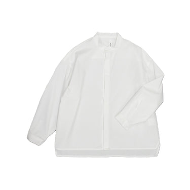 ★2026SS★MOUN TEN. マウンテン stretch typewriter bandcollar shirt white MS40-1906