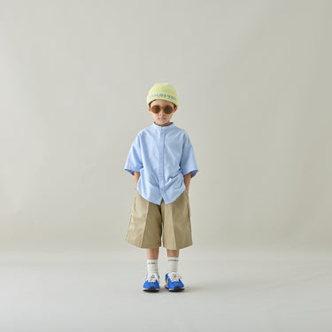 ★入荷済み★2026SS★MOUN TEN. マウンテン oxford bandcollar s/s shirt saxe MS41-1939