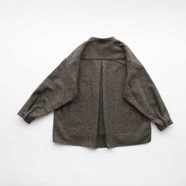 ★入荷済み★2026AW★MOUN TEN. マウンテン cotton tweed pocket shirt khaki check MS44-2022