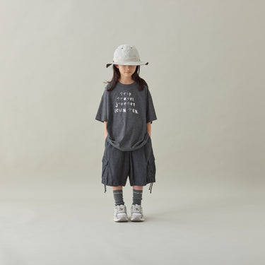 ★入荷済み★kihanan春の特注Tシャツ★MOUN TEN. マウンテン Silver foil travel T シルバー箔T 杢charcoal MT83-1965