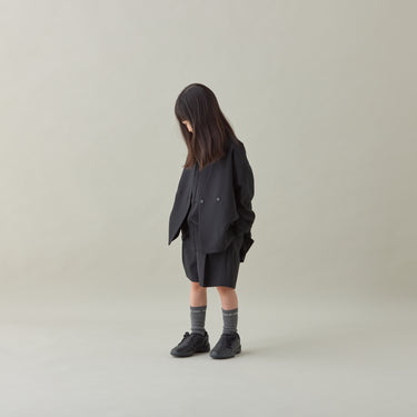 ★2026SS★MOUN TEN. マウンテン polyester canapa half pants black MP55C-1108