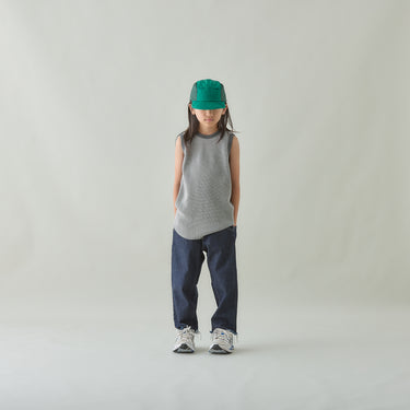 ★入荷済み★2026SS★MOUN TEN. マウンテン bicolor waffle tanktop gray x charcoal MT48-1945