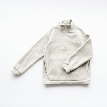 ★入荷済み★2026AW★MOUN TEN. マウンテン melange fleece half zip oatmeal MT84-1823