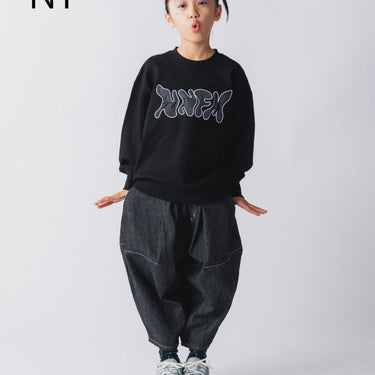 ★入荷済み★2026AW★nunuforme ヌヌフォルム NNFM ワッペントレーナー Black nt26-002-02