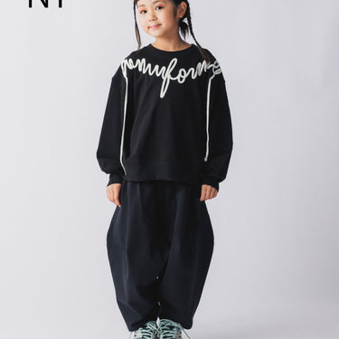 ★入荷済み★2026AW★nunuforme ヌヌフォルム ロープ刺繍 トレーナー Black nt26-002-11