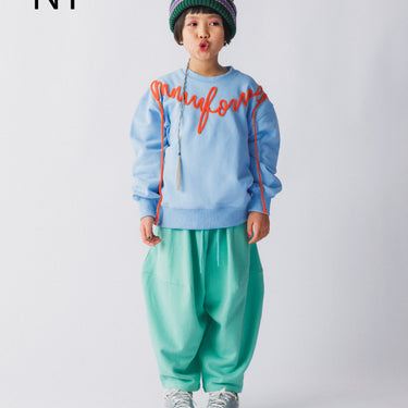 ★入荷済み★2026AW★nunuforme ヌヌフォルム ロープ刺繍 トレーナー Blue nt26-002-11