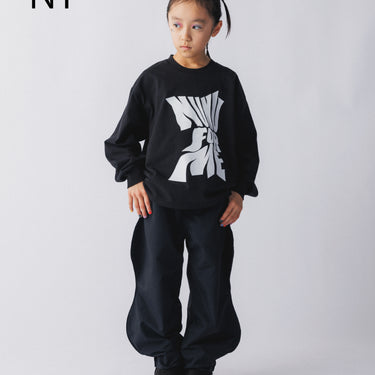 ★入荷済み★2026AW★nunuforme ヌヌフォルム ツイストロゴ  ロングスリーブT Black nt26-007-04