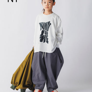 ★入荷済み★2026AW★nunuforme ヌヌフォルム ツイストロゴ  ロングスリーブT White nt26-007-04