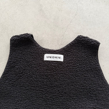 ★9-10月入荷予定ご予約★2026AW★UNIONINI ユニオニーニ poodle dress black OP-091