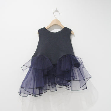 ★2025AW★UNIONINI ユニオニーニ layered tulle dress navy OP-091