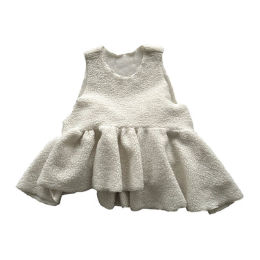 ★9-10月入荷予定ご予約★2026AW★UNIONINI ユニオニーニ poodle dress white OP-091