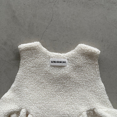 ★9-10月入荷予定ご予約★2026AW★UNIONINI ユニオニーニ poodle dress white OP-091