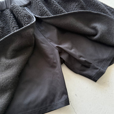 ★9-10月入荷予定ご予約★2026AW★UNIONINI ユニオニーニ poodle short pants black PT-132