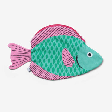 Donfisher ドンフィッシャー Parrotfish Case Green 魚ポーチ ブルー オウムウオ