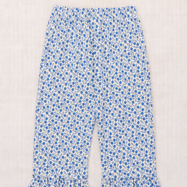 ★DROP1★2026SS★Misha & Puff ミーシャアンドパフ RUFFLE PEDAL PUSHER BLUE RIBBON LISSE FIELDS K3035S26-0B1
