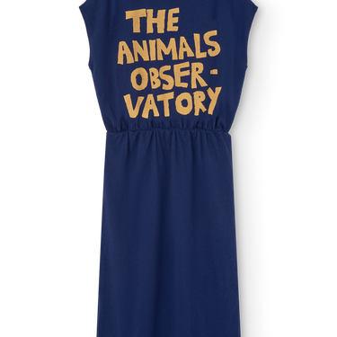 ★2026SS★The Animals Observatory Orca KID Midi Dress DEEP BLUE S26028_234_BL