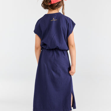 ★2026SS★The Animals Observatory Orca KID Midi Dress DEEP BLUE S26028_234_BL