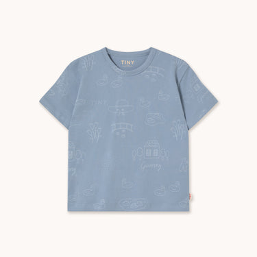 ★DROP1★2026SS★tinycottons タイニーコットンズ Tiny Giverny Knitted Tee grey SS26-005