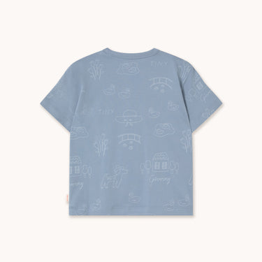 ★DROP1★2026SS★tinycottons タイニーコットンズ Tiny Giverny Knitted Tee grey SS26-005