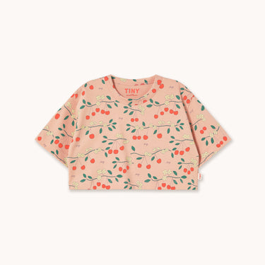 ★DROP2★2026SS★tinycottons タイニーコットンズ Cherry Trees Crop Tee wild rose SS26-010