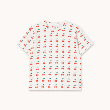 ★DROP1★2026SS★tinycottons タイニーコットンズ Cherries Knitted Tee off-white SS26-018