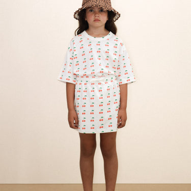 ★DROP1★2026SS★tinycottons タイニーコットンズ Cherries Knitted Tee off-white SS26-018