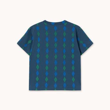 ★DROP2★2026SS★tinycottons タイニーコットンズ Diamonds Knitted Tee light navy SS26-022