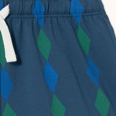 ★DROP2★2026SS★tinycottons タイニーコットンズ Diamonds Knitted Shorts light navy SS26-023