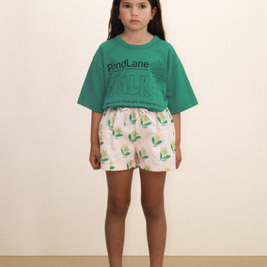 ★DROP1★2026SS★tinycottons タイニーコットンズ Pondlane Graphic Tee dark emerald SS26-045